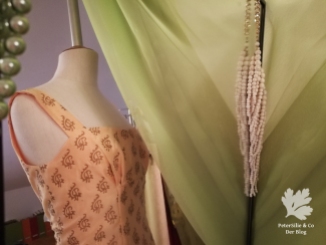 Chanderi Seide Karlotta Pink Vintage Kleid nähen Vintageschnitt der Neue Schnitt nähen Blog